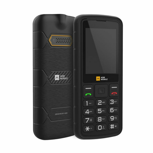 AGM M9 2G ütés- és vízálló IP68 mobiltelefon, kártyafüggetlen, Dual Sim, fekete (AGM_M9_EU002B)-0